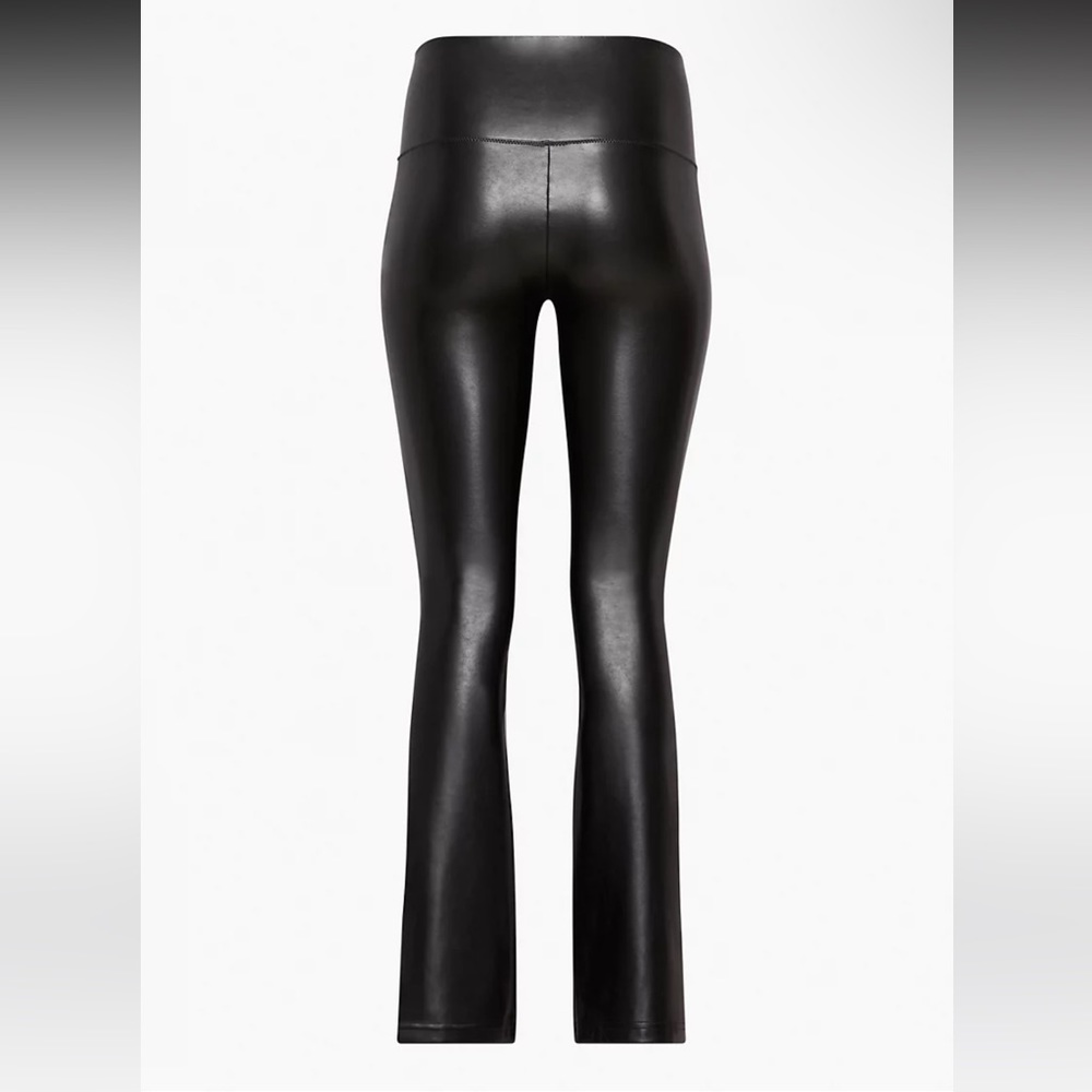 Aritzia Vegan Leather Flare Pant - Picture 10 of 11